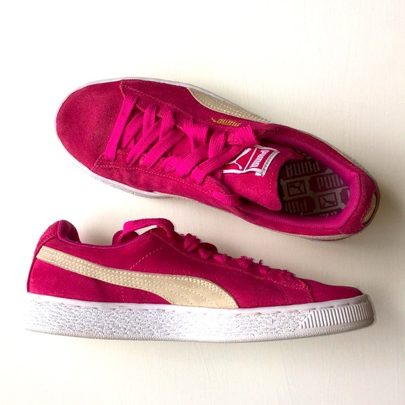 puma suede hot pink